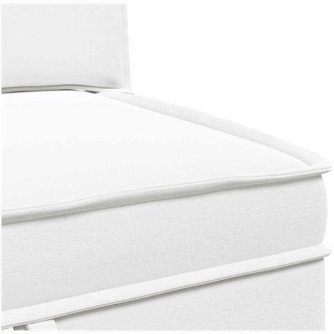 Set di divani modulari con spazio di archiviazione 4 pcs Bianco - Foto 8