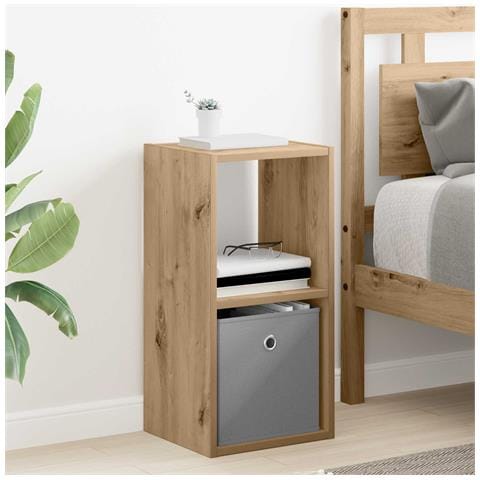 Comodino con cassetto Rovere artigianale 30,5 x 27 x 59,5 cm - Foto 2