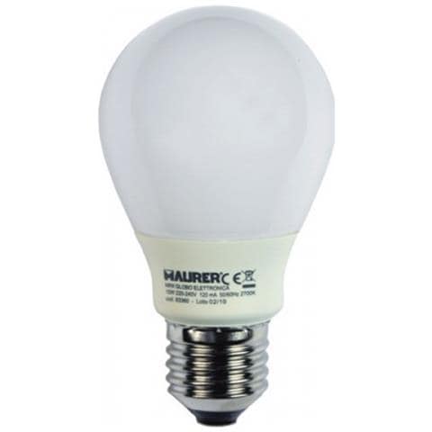 Lampadina fluorescente luce calda 2700K E27 W15 V230 - Foto 4