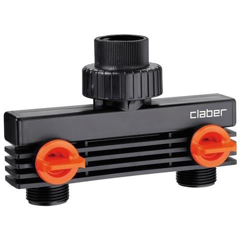 Raccordi irrigazione 2 rubinetti con filetto 3/4 pollice - Foto 4