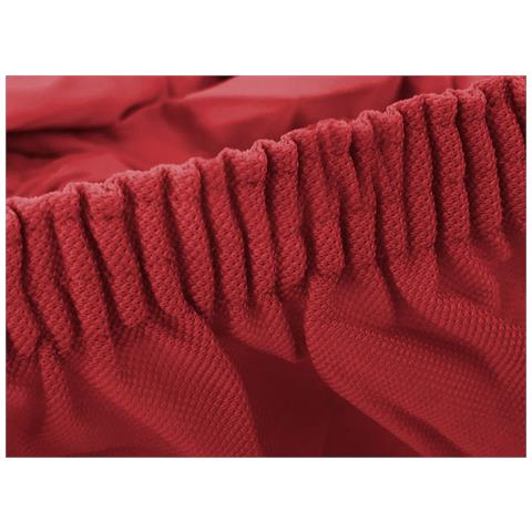 Copridivano Genius Queen Senza Braccioli In Tinta Unita 2 Posti Rosso 1016 - Foto 8