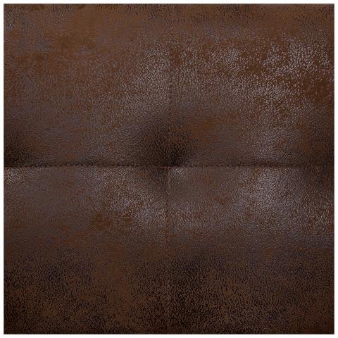 Ottomano In Tessuto Similpelle Marrone Aberdeen - Foto 19