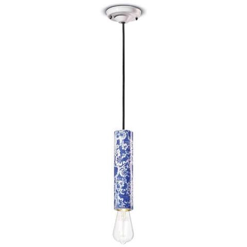 Lampada A Sospensione Decò C2500-mib Colore Blu Ming - Foto 1