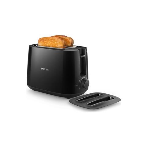 Daily Collection Tostapane Hd2582/90 Nero, Plastica, 900 W, Numero Di Slot 2, Numero Di Livelli Di Potenza 8, Scalda Panini Incluso - Foto 2