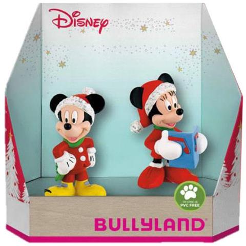 Disney Gift Box With 2 Figures Micky Christmas 8 - 10 Cm - Foto 1
