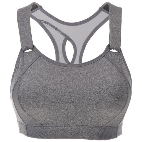 SYROKAN Reggiseno Sportivo Donna Sostegno Forte Senza Ferretto Imbottito per Alto Impatto Racerback Top Palestra Nero 2B