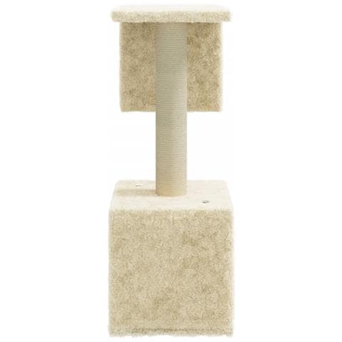 Albero Per Gatti Con Tiragraffi In Sisal Crema 60 Cm - Foto 6