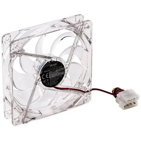 AW-12A-BR sistema di raffreddamento per computer Case per computer Ventilatore 12 cm Trasparente 1 pz - Foto 2