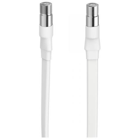 00205227 Cavo Coassiale 0,2 M F Bianco - Foto 1