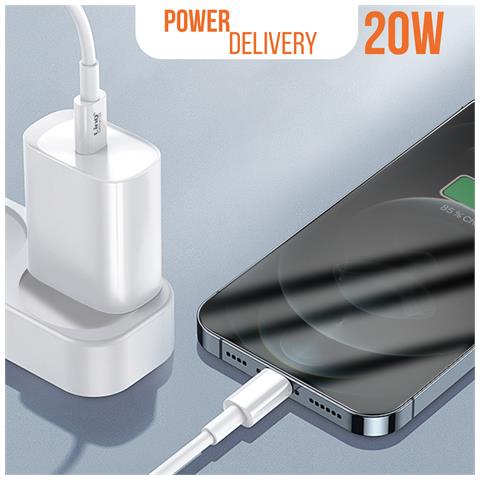 Cavo Da Usb-c A Lightning 20w Per Iphone E Ipad, Bianco - Foto 5