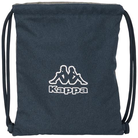 Zainetto Con Cordini Dark Navy Grigio Blu Marino 35 X 40 X 1 Cm - Foto 1