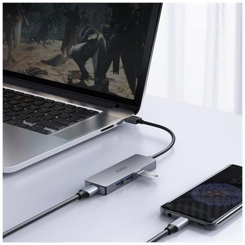 Hub USB-A Alluminio Ultra Slim 4 in 1 - Foto 7