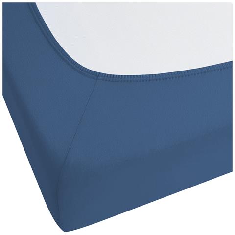 Coprimaterasso Elasticizzato Janbu Cotone Blu Marino - Foto 6