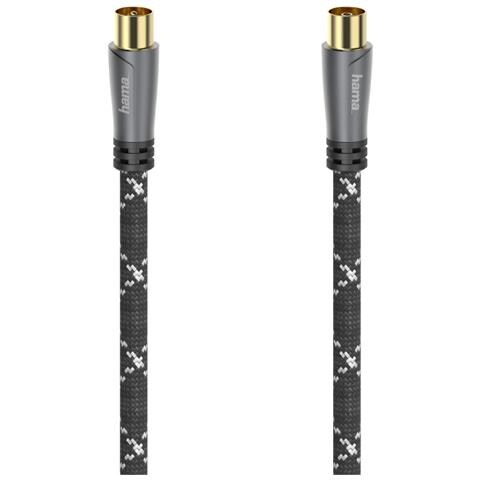 00205071 cavo coassiale 3 m Nero, Grigio - Foto 1