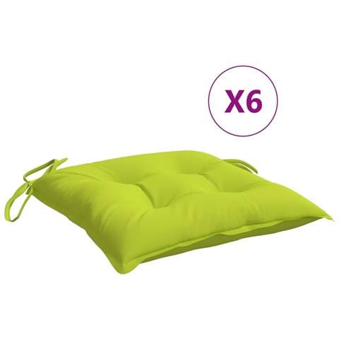 Cuscini Per Pallet 6 Pz Verde Chiaro 50x50x7 Cm Tessuto Oxford - Foto 2