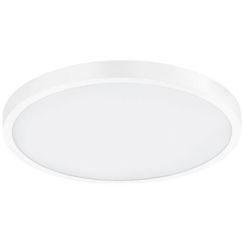 Plafoniera Moderna Fueva 1 In Alluminio Bianco Led Integrato 22,3w 3000k Ip20 - Foto 1