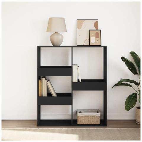 Libreria /divisorio Nero 100x33x115 Cm - Foto 1