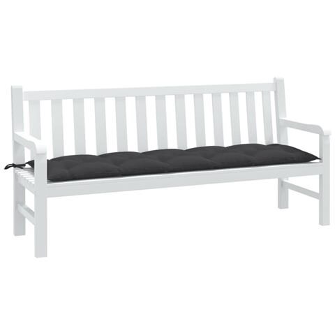 Cuscino Panca Da Giardino Antracite Mélange 100x50x7cm Tessuto - Foto 1