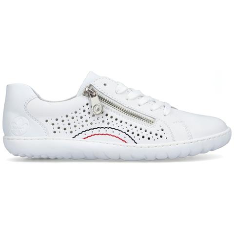 White Casual Closed Sport Shoe Sneakers Pelle Scarpe Donna Bianco Eu 38, 52824-80 - Foto 1