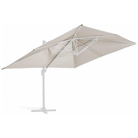 Telo Per Ombrellone Quadrato 3x3 M – Antracite, Poliestere 240 G/m², Impermeabile, UV 50+