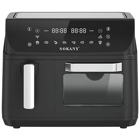 Friggitrice Ad Aria E Forno Con Capacità Di 12,5l, Compartimento Da 8,5l + Cestello Da 4l. Pannello Digitale Touch, 2400w Di Potenza E Finestra Di Visualizzazione. - Foto 1