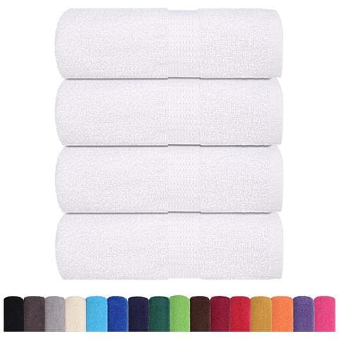 Asciugamani Per Sapone 4 Pz Bianco 30x30cm 360 G/m 100% Cotone - Foto 2