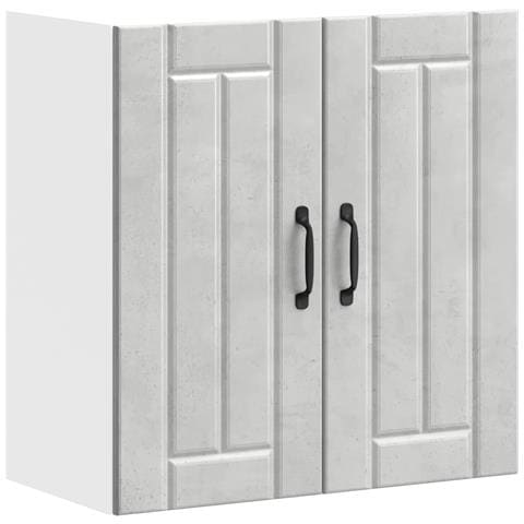 Pensile Da Cucina Lucca Grigio Cemento In Legno Multistrato - Foto 2