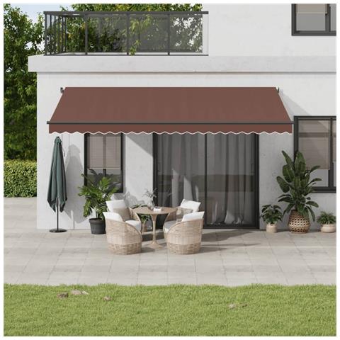 Tenda Da Sole Retrattile Automatica Marrone 500x300 Cm - Foto 1