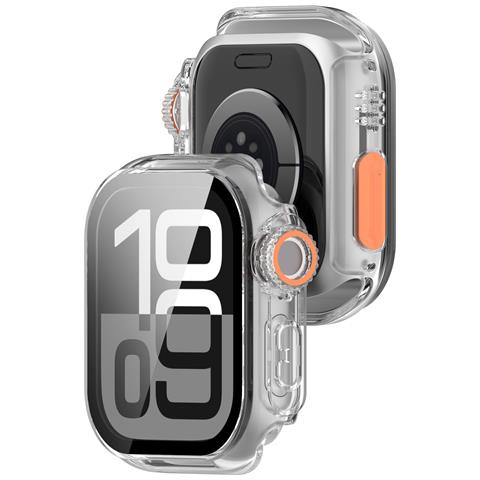 Custodia Protettiva Per Apple Watch - Pc Rigido E Vetro Temperato Transparent 45 Mm - Foto 1