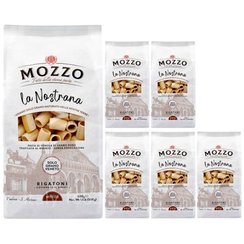 Mozzo La Nostrana Rigatoni Pasta Con Grano Veneto 6 Confezioni Da 500 Grammi - Foto 1