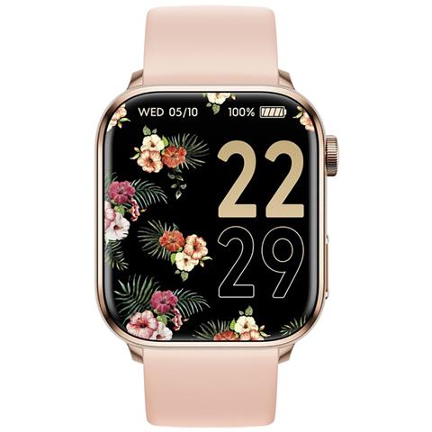 Orologio Connesso Amoled 1,96” Ipx6 Con Contapassi Modello Ice Smart 2.0, Rosa - Foto 1
