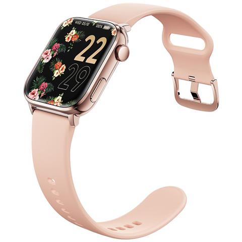 Orologio Connesso Amoled 1,96” Ipx6 Con Contapassi Modello Ice Smart 2.0, Rosa - Foto 2