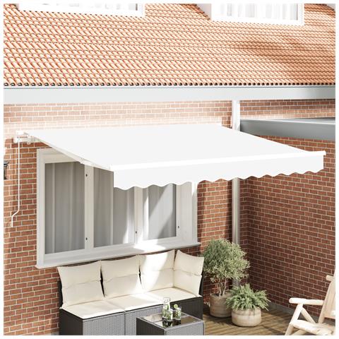 Tessuto di Sostituzione per Gazebo per Telaio 3x2.5 m Bianco - Foto 2