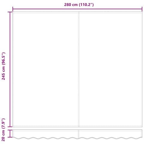 Tessuto di Sostituzione per Gazebo per Telaio 3x2.5 m Bianco - Foto 8