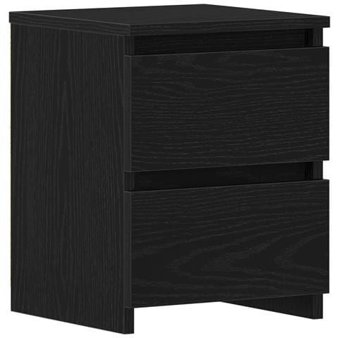 Comodino  con cassetti Nero Rovere 30x30x40 cm - Foto 1