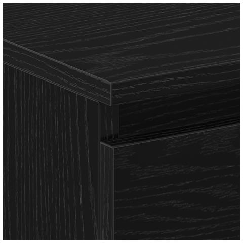 Comodino  con cassetti Nero Rovere 30x30x40 cm - Foto 9