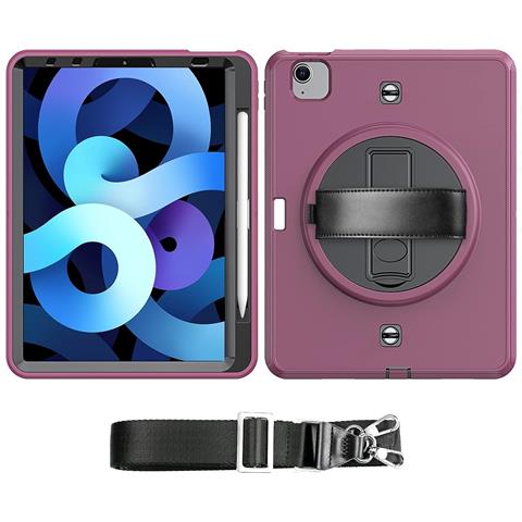Custodia Per Ipad Air 5/4 10.9""/pro 11 Con Tracolla Viola - Foto 4