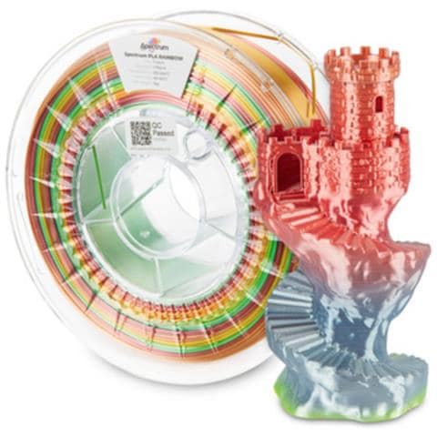 81016 materiale di stampa 3D Acido polilattico (PLA), Seta Multicolore 1 kg - Foto 1
