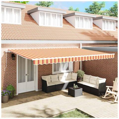 Tenda Retrattile Giallo e Arancione 500 × 300 cm - Foto 2