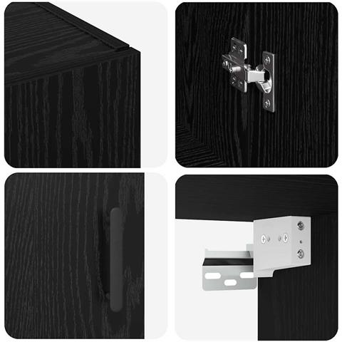 Pensile Rovere nero 69.5 x 34 x 90 cm Legno multistrato - Foto 9