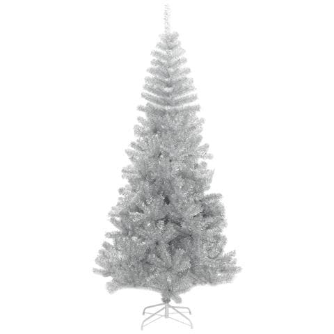 Lusso Casadino - Albero Di Natale Artificiale Con Supporto Argento 210 Cm Pet - Foto 1