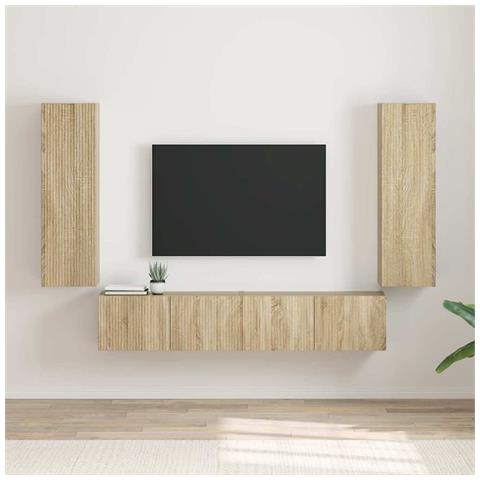 Mobile TV da parete 2 pcs Sonoma 30 x 31 x 100 cm - Foto 2