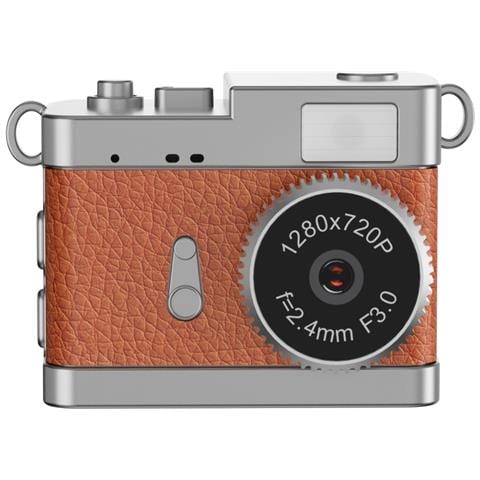 Mini Fotocamera Vlog Portatile: Video Hd 1080p, Schermo Ips 0.96"", Luce Led Brown - Foto 2