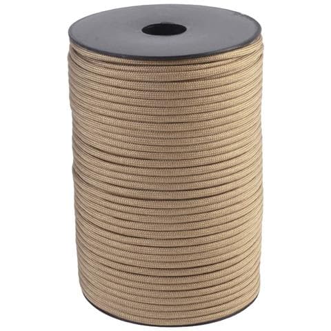 Bobina Da 100 Metri Di Paracord A 9 Anime - Versatile Corda In Fibra Di Polipropilene Beige - Foto 1