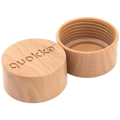 Bottiglia D'acqua Riutilizzabile Ice 840ml Tappo In Legno E Motivo Pesci Stilizzati, Blu - Foto 4