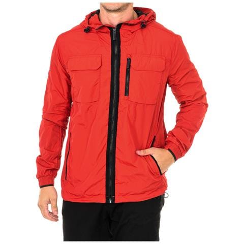 Giacca Impermeabile Con Cappuccio Fisso M5010032a Da Uomo - Foto 1