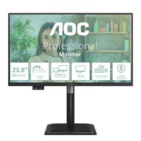 24P4CV Monitor PC 60,5 cm (23.8") 1920 x 1080 Pixel Full HD LED Nero - Foto 1