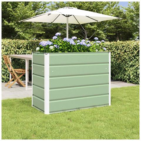 Fioriera Verde Pastello 480 x 50 x 45 cm Acciaio zincato - Foto 2