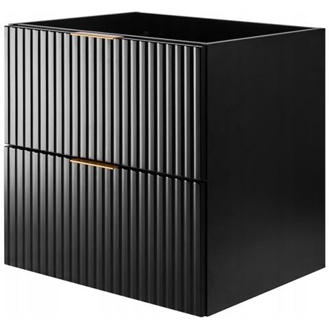 | Set di mobili da bagno - nero opaco | 60/57/46 cm & 35/139/31 cm | Mobili sottolavabo, mobili da bagno, colonne, mobiletto da bagno - Foto 10