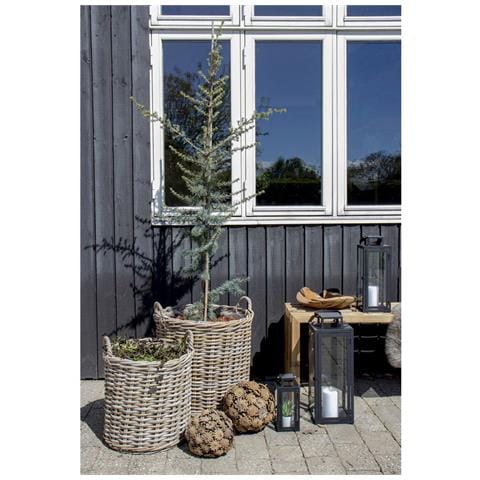 Set Di 2 Cesti Indo In Rattan Kubu Naturale - Misure Assortite - Foto 2